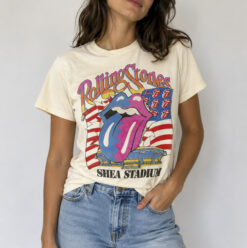Madeworn NWT Rolling Stones Women's Yellow T-Shirt Top Size XS NEW