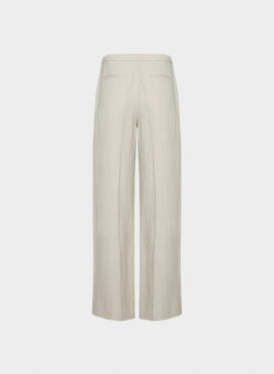 Alternative view of Aritzia Babaton NWT Parity Power Linen Mid Rise Wide Leg Pants 2 Ecru $148