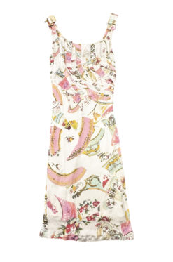 Alternative view of Roberto Cavalli Rare Vintage Y2K Signed Floral Jersey Midi Dress Size 46