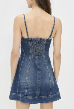 Alternative view of Reformation Elma Blue Denim Mini Dress Size 2