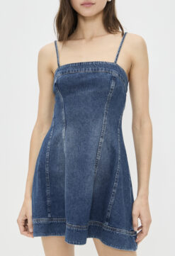 Reformation Elma Blue Denim Mini Dress Size 2