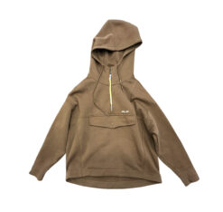 Alternative view of RLX Ralph Lauren Brown Embroidered Logo Double Knit Hoodie Sweatshirt Small