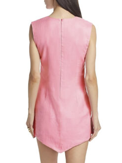 Alternative view of SWF S/W/F Pink Linen Center Point Mini Dress Size Small NEW