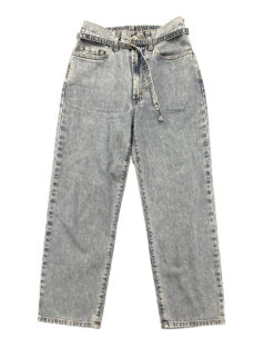 Alternative view of XIRENA High Rise Straight Leg Belted Ankle Jeans Size XS NEW