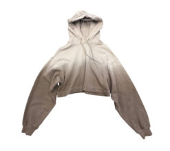 Alternative view of ALO Yoga Hoodie Womens M Gravel Ombre Bae Cropped Sweatshirt Boxy Oversized