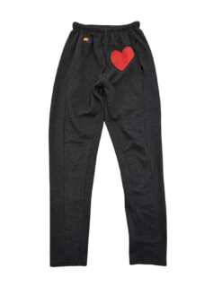 Alternative view of Aviator Nation Heart Stitch Jogger Sweatpants Black XS Rainbow Logo