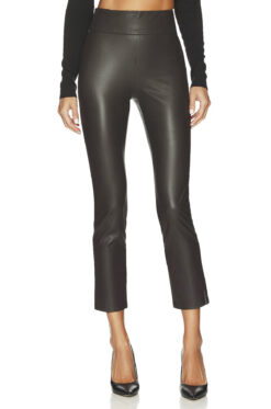 Brochu Walker NWT Juniper Faux Leather Stretch Pants Brown Size Small