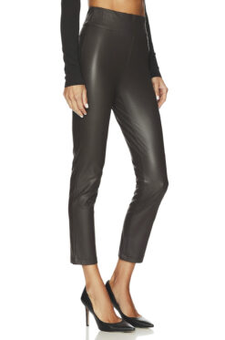 Alternative view of Brochu Walker NWT Juniper Faux Leather Stretch Pants Brown Size Small