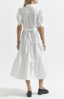 Alternative view of Derek Lam 10 Crosby Buffy White Cotton Utility Dress Size 2