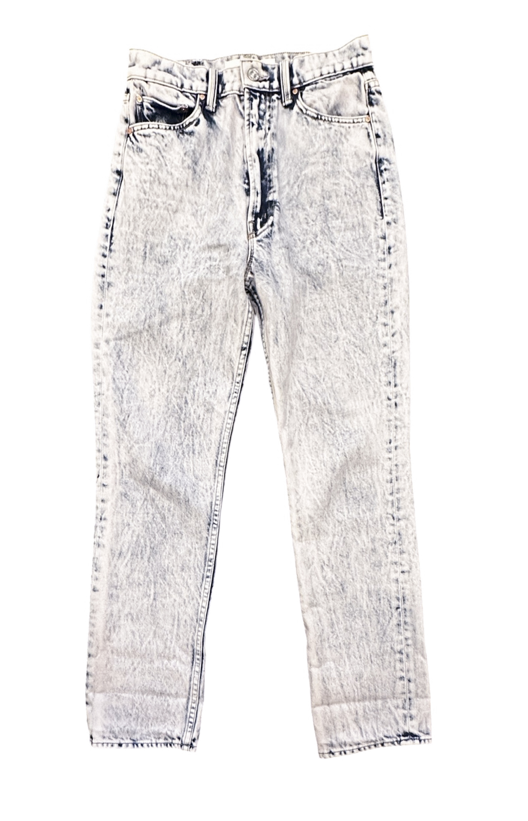MOTHER High Waisted Rider Ankle Jeans Paint On My Palette Pink Wash 26 NWOT - Image 2