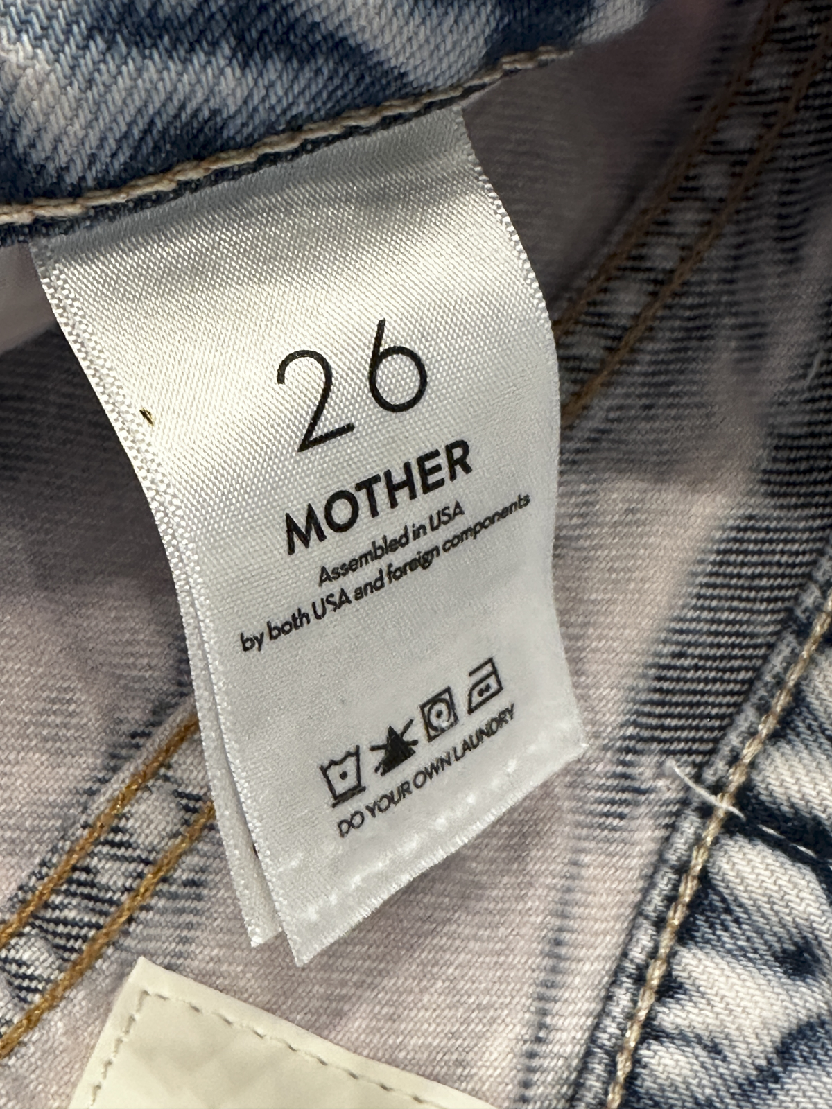 MOTHER High Waisted Rider Ankle Jeans Paint On My Palette Pink Wash 26 NWOT - Image 5