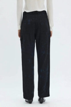 Alternative view of Raquel Allegra Work Pant Dark Indigo Lyocell Cargo Utility Pants 00 NWT