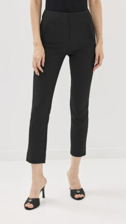 Veronica Beard NWT Stila Pants Black Stretch Crepe Cropped Size 0 $478