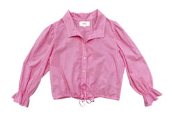 Alternative view of XIRENA Pink Cotton Long Sleeve Button Up Shirt Top Blouse Size XS