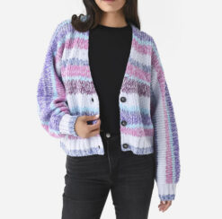 XIRENA Laramie Alpaca Wool Knit Striped V-Neck Cardigan Sweater XS NEW