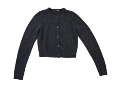 Alternative view of ALO Yoga Snuggle Up Black Cropped Sweater Cardigan Size XS Button Front