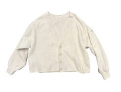 Alternative view of Alo Yoga Scholar Cardigan Sweater Ivory Oversized Unisex Knit Size Small S