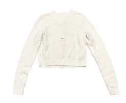 Alternative view of ALO Yoga Snuggle Up Ivory Cropped Sweater Cardigan Size XS Button Front