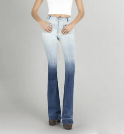 Alvin Valley Doyenne Degrade Wash Ombre Flare Jeans NWT Size 40 Regular