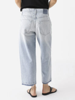 Alternative view of AMO Maria Jeans Light Wash Straight Leg Cropped Denim Pants Size 23 NWOT