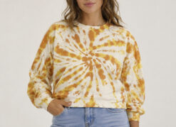 Aquarius Cocktail NWT Dori Tie Dye Crewneck Sweatshirt Pullover Size 0