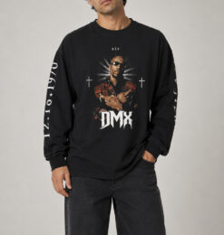 Balenciaga x Yeezy DMX In Loving Memory Long Sleeve T Shirt Black Medium