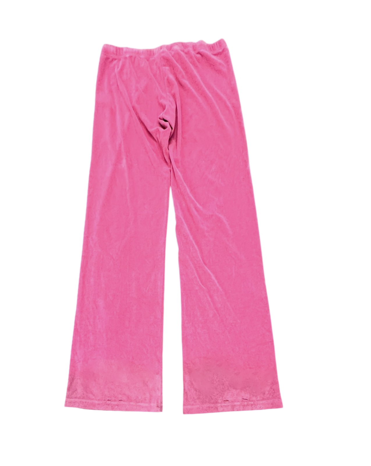 Balenciaga Pink Terry Low Rise Drawstring Wide Leg Track Pants Size Medium - Image 3