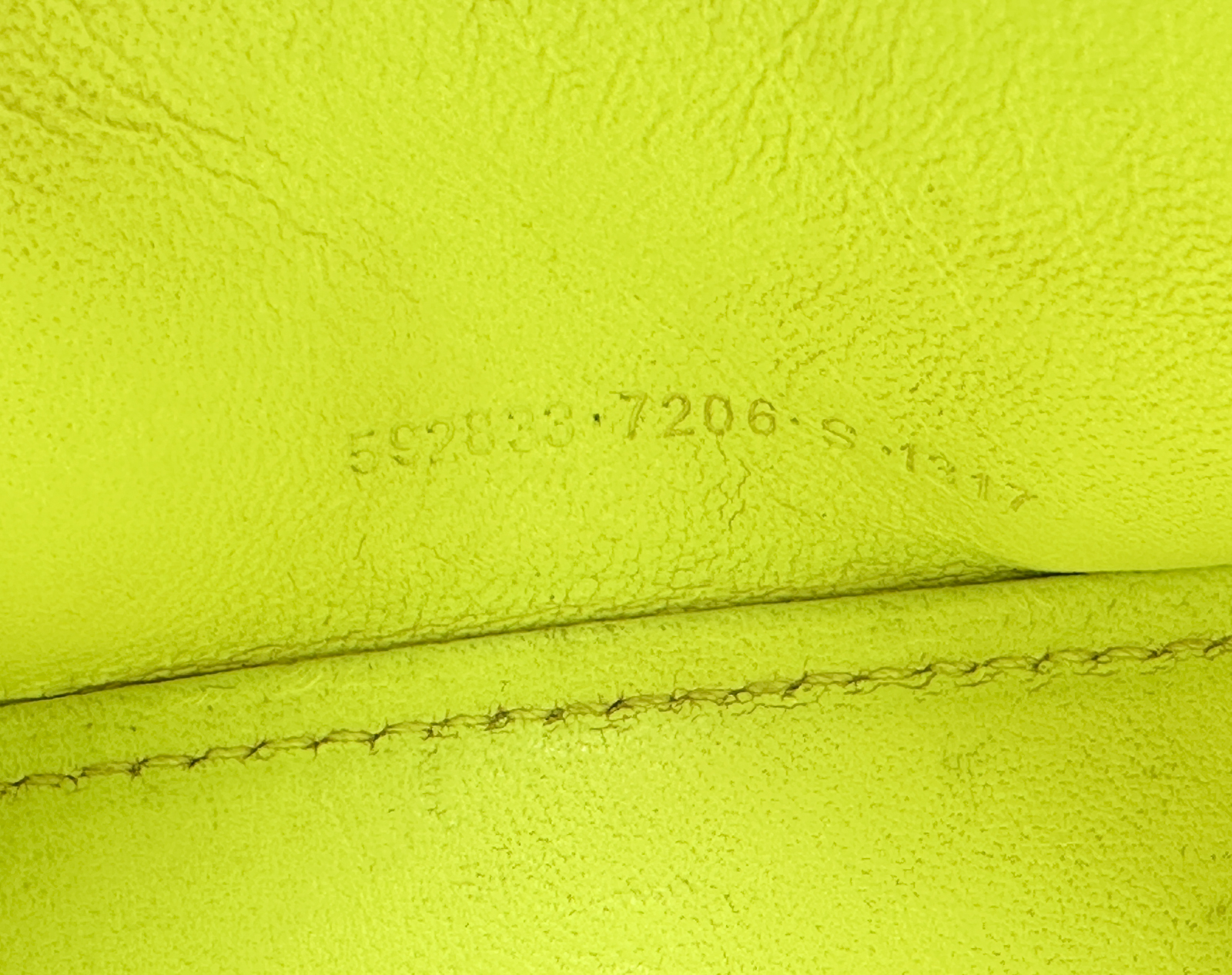 Balenciaga Hourglass XS Fluo Yellow Croc Embossed Leather Top Handle Bag Italy - Image 14