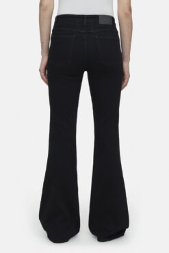 Alternative view of CLOSED Rawlin Dark Gray Flared Jeans High Rise Stretch Denim Size 24 Italy
