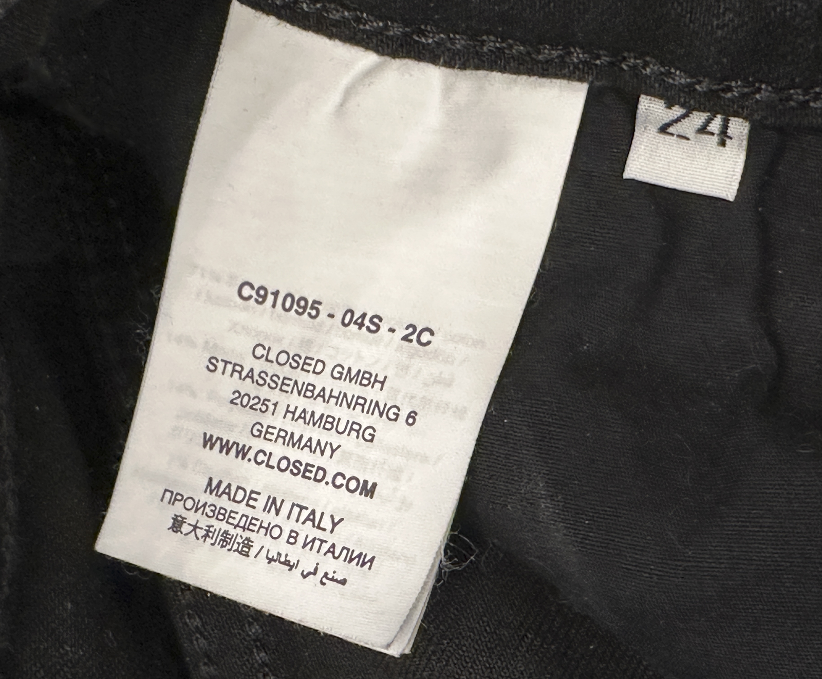 CLOSED Rawlin Dark Gray Flared Jeans High Rise Stretch Denim Size 24 Italy - Image 6