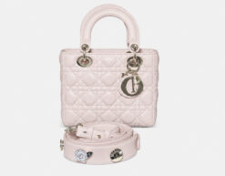 Alternative view of Dior Lady Dior My ABCDior Small Baby Pink Lambskin Cannage Bag Gold HW