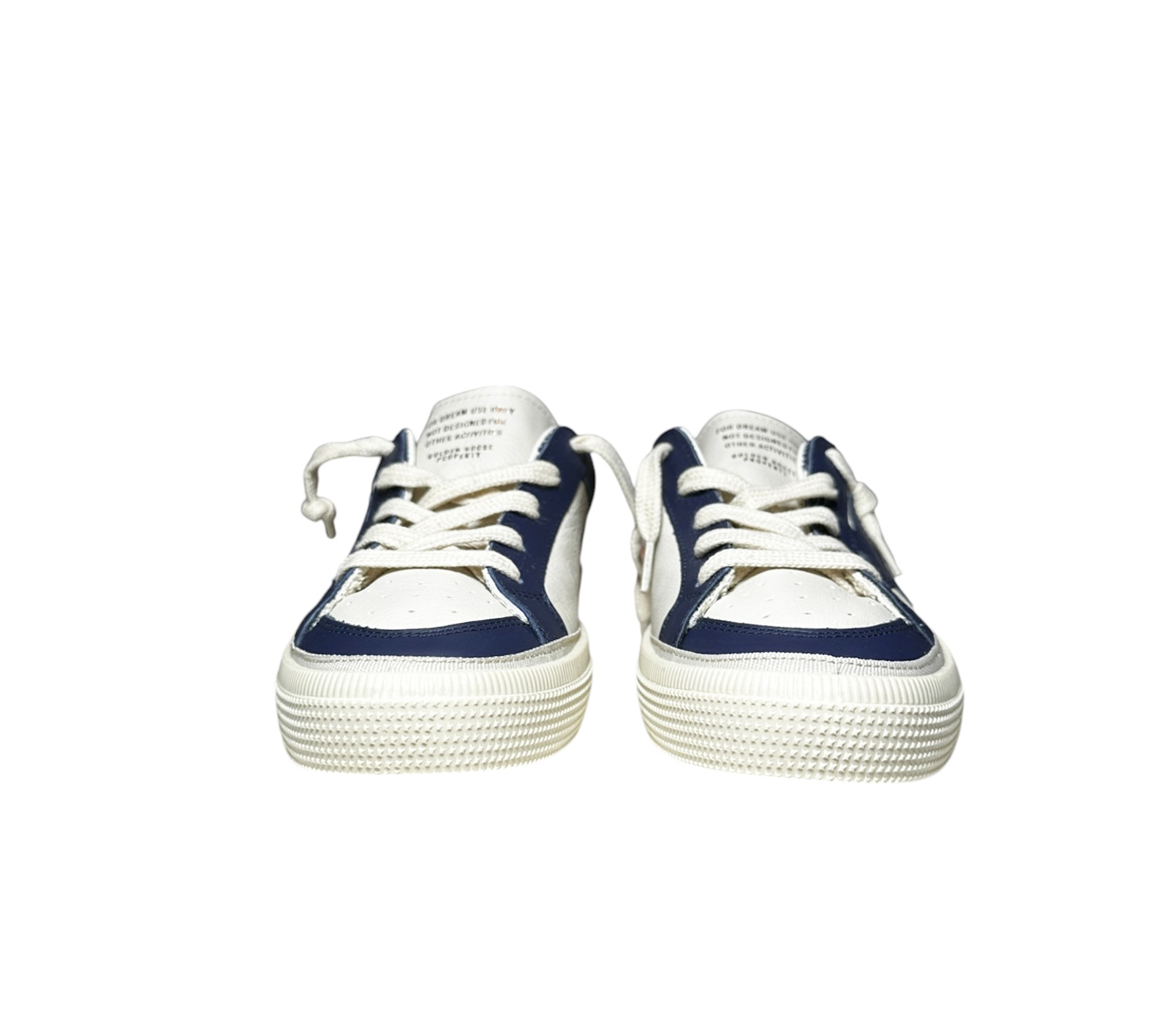 Golden Goose Kids May Star Leather Sneakers Blue White EU 33 NIB Made Italy - Image 3