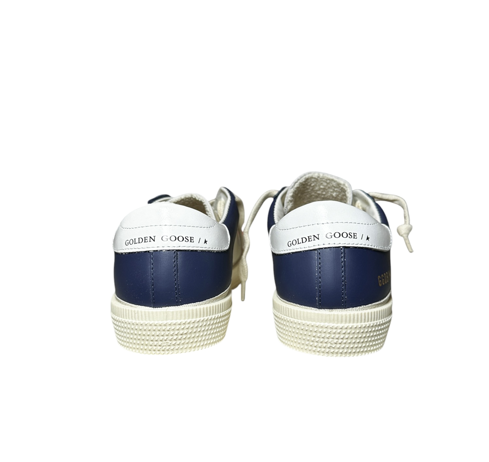Golden Goose Kids May Star Leather Sneakers Blue White EU 33 NIB Made Italy - Image 6