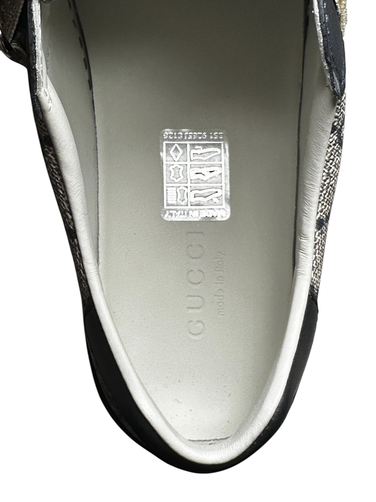 Gucci Kids Teen Ace GG Supreme Blue Gray 3 Strap Sneakers EU 33 NWT - Image 7