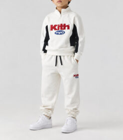 Kith Kids NYC Nimbus Logo Hunter Pullover Nelson Sweatpants Set Medium