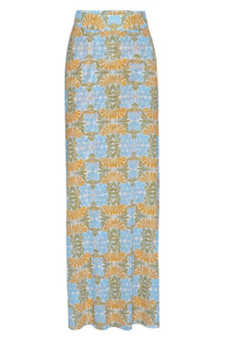 Alternative view of MISA Los Angeles Ekat Maxi Skirt Citrus Slice Floral XS NWT Summer Resort