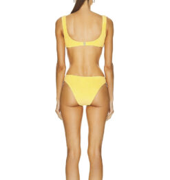 Alternative view of Zimmermann Terry Scoop Bikini Set Mustard Yellow Swimsuit Size 0 US 2-4