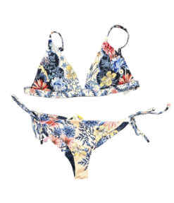 Alternative view of Agua Bendita NWT Lisa Tammy Ross Floral Bikini Swimsuit Set Top XL Bottom L