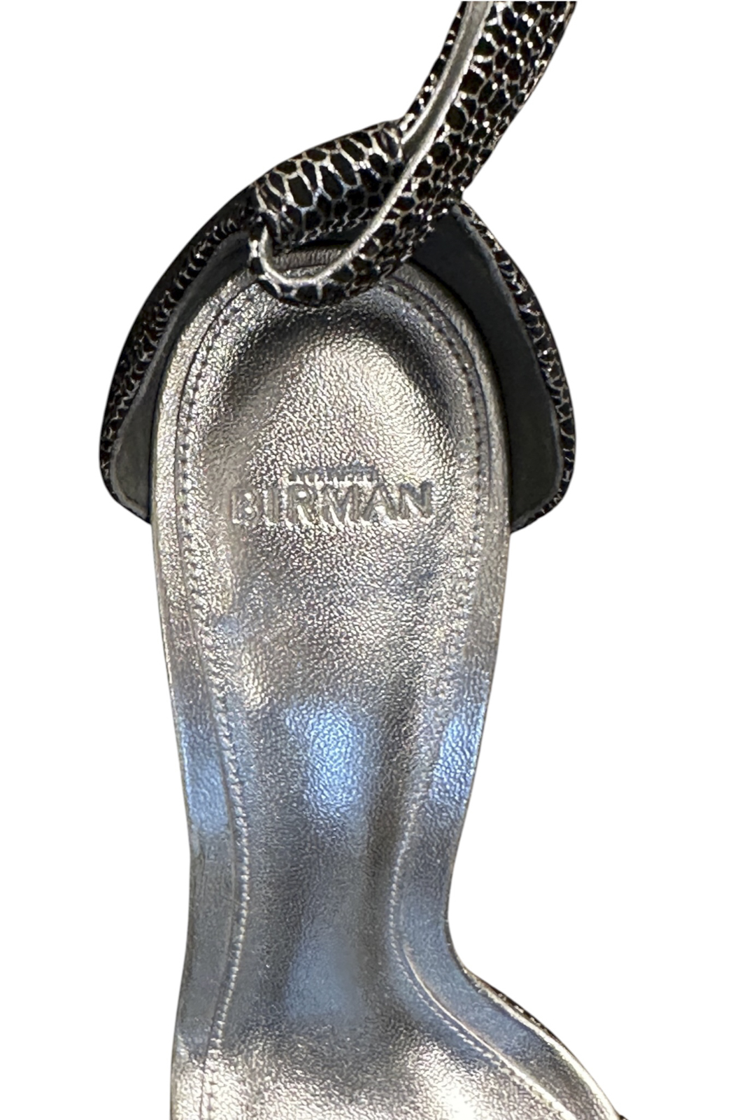 Alexandre Birman Mabeleh Silver Metallic Leather Bow Platform Sandals 35 $725 - Image 7