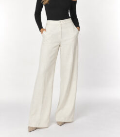 Aritzia Wilfred Limitless Linen Wide Leg Pants Natural Ecru Size 4 NWT $148