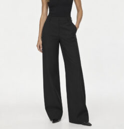 Aritzia Babaton NWT Pivotal Pant Black Mid Rise Wide Leg Pants Size 4