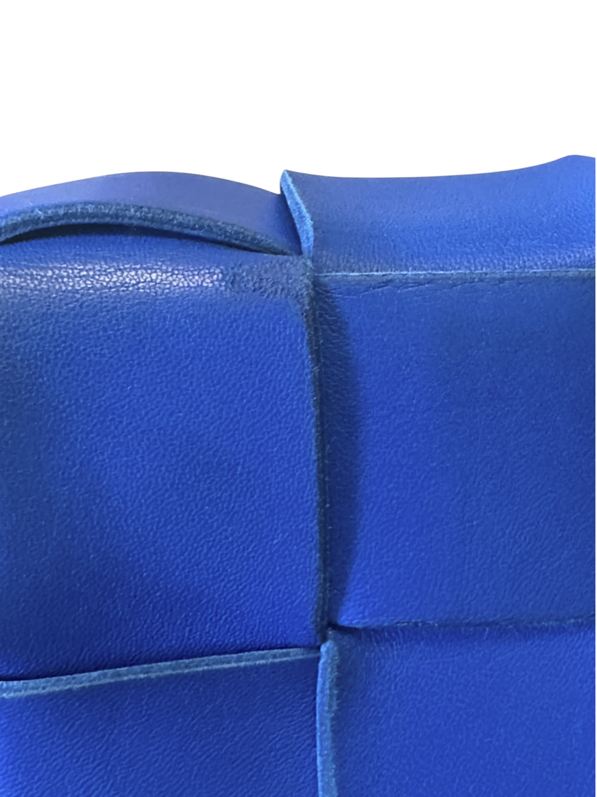 Bottega Veneta Maxi Intrecciato Cassette Cobalt Blue Leather Crossbody Bag - Image 12