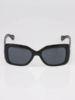 Alternative view of Chanel 5019 Black Quilted CC Logo Rectangle Butterfly Sunglasses Designer Eyewear
