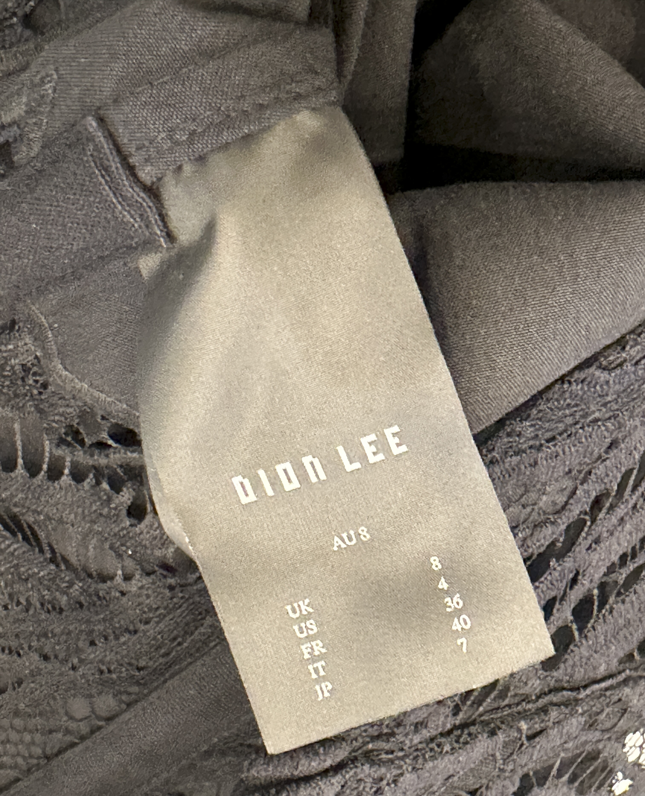 Dion Lee Flame Lace Corset Shirt Black Long Sleeve Top UK 8 US 4 NWT - Image 5