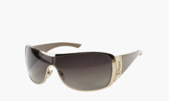 Christian Dior SubDior 2 Vintage Brown Gold Shield Sunglasses Galliano Y2K