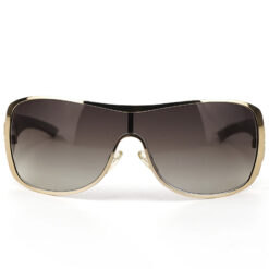 Alternative view of Christian Dior SubDior 2 Vintage Brown Gold Shield Sunglasses Galliano Y2K
