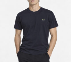 FENDI Mens Navy Blue Monster Eyes Logo Crew Neck Short Sleeve T-Shirt Size Large