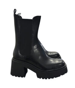 Alternative view of FRAME Lumi Black Leather Platform Lug Sole Chelsea Boots Size 35/5 NWOB