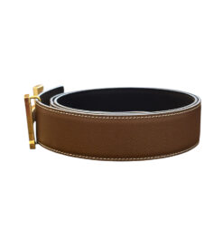 Alternative view of Hermès Constance H Belt 38mm Gold Epsom Etain Swift Reversible Leather Size 100