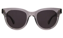 Illesteva Sicilia Grey Gray Acetate Round Sunglasses Designer Eyewear w/ Case